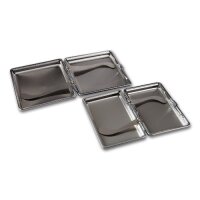ZIGARETTEN ETUI Schwarz Kunstleder Gr. 1 für 20 Zigaretten schwarz/weiß