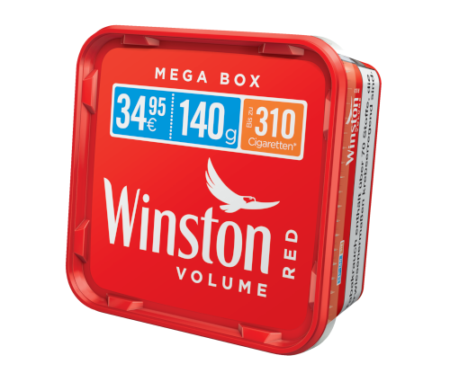 WINSTON Volumen Tabak Red Mega Box 140 Gramm