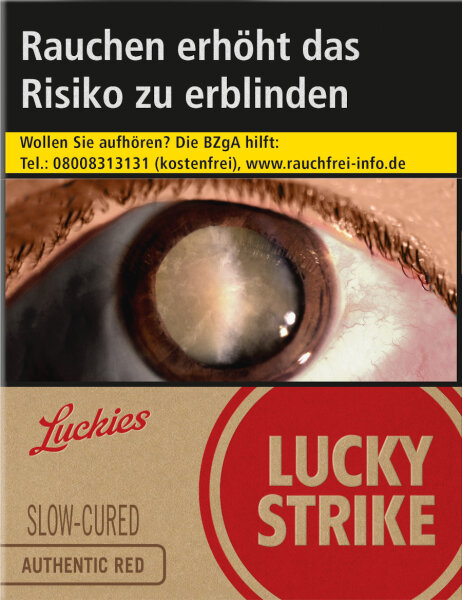 LUCKY STRIKE AUTHENTIC RED XXL12x22  Zigaretten