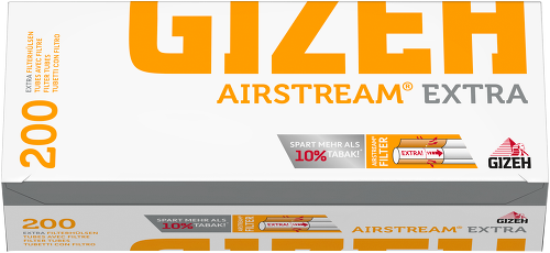 10 Pack Gizeh Airstream Extra Filterhülsen 200 Stück pro Pack