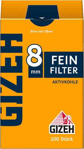 Gizeh FeinFilter mit oder ohne Aktivkohle 8 mm 